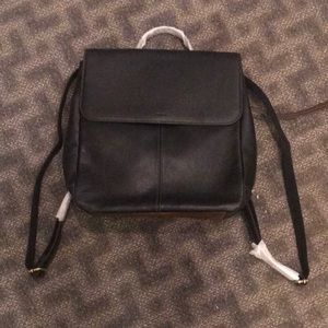 Fossil leather backpack style handbag